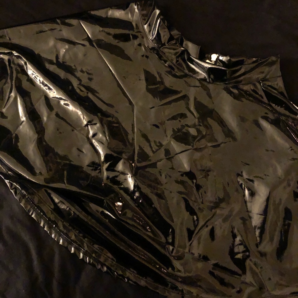 Black Latex Skirt
